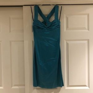 Calvin Klein: Cross Back Halter Mid Length Dress